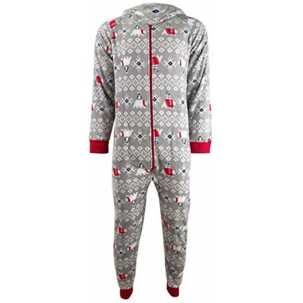 Family Pajamas Women's Hooded Polar Bear Pajamas
